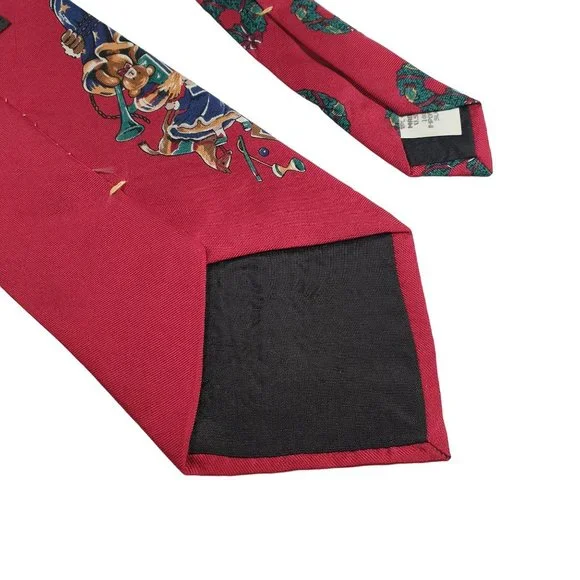 Wembley Vintage Santa Mens Necktie Tie Christmas Designer Holiday Work Dad Gift - Picture 6 of 6